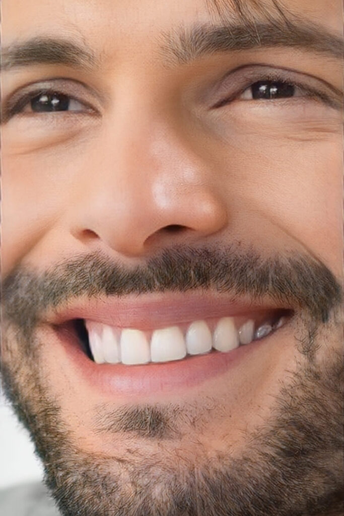 hombre sonriente sonrisa blanca